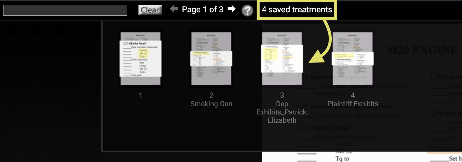 Recall treatment in Theater