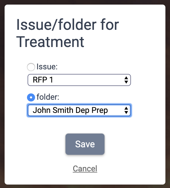 Save Treatment