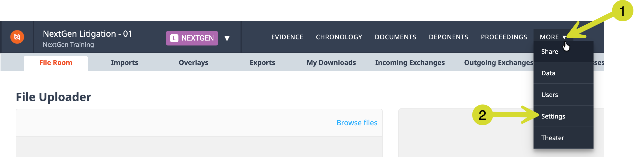 NextGen Litigation Settings.png